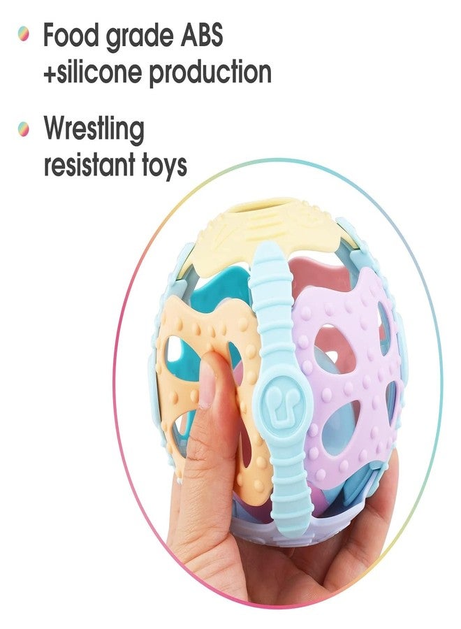 Slipps Baby Rattle Ball, Teething Sensory Montessori Toy, Travel Toys for Infants Toddlers Boys Girls Baby Gifts for 6 7 8 9 10 11 12 Month 1 2 Years Old - Image 5